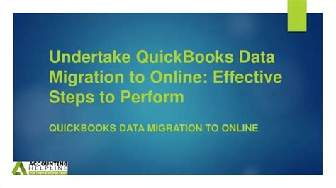 PPT Must Follow Tricks For QuickBooks Data Migration To Online