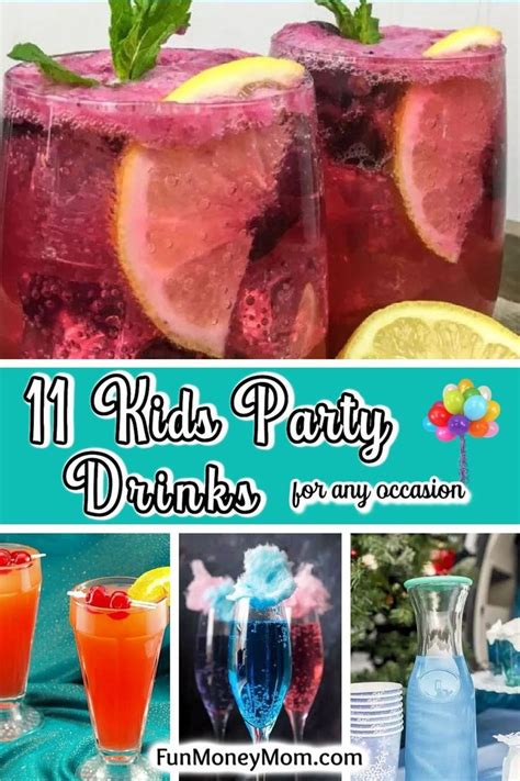 8 Of The Best Kid's Party Drinks | Kids drinks party, Kid drinks ...