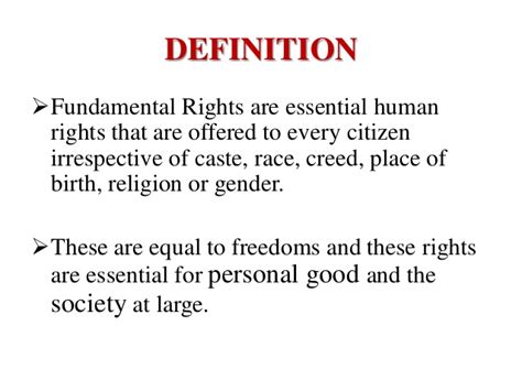 Fundamental Rights