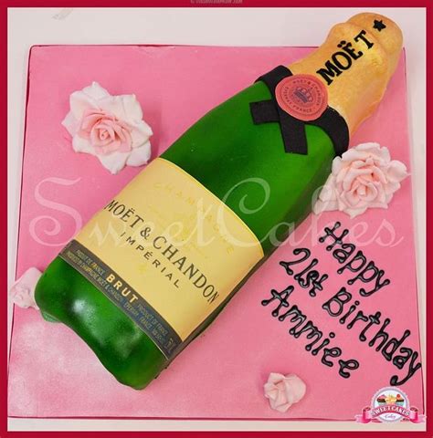 Moet Champagne Bottle Cake Decorated Cake By Farida CakesDecor