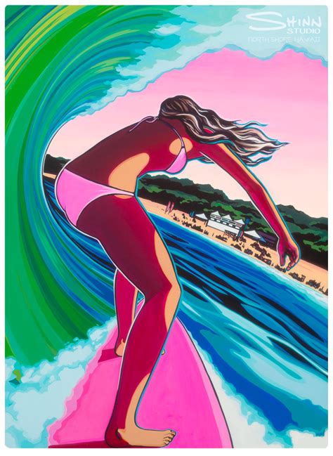 2011 WOMENS TRIPLE CROWN OF SURFING Surf Painting Surf Art Surf