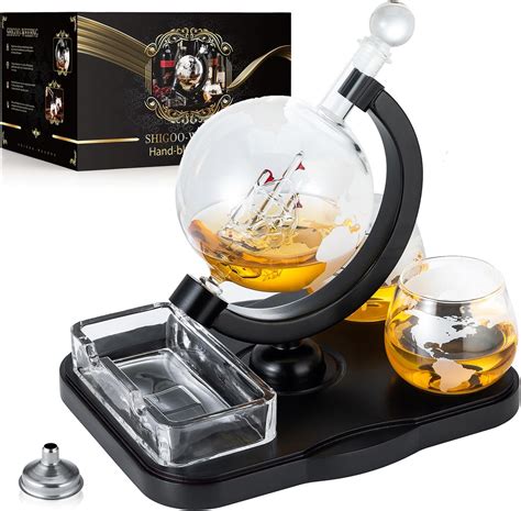 Whiskey Decanter Set With Globe Glasses Globe Decanter