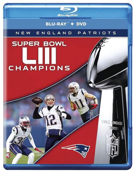 New England Patriots Super Bowl Liii Champions Official Commemorative Dvd Kbk Sports