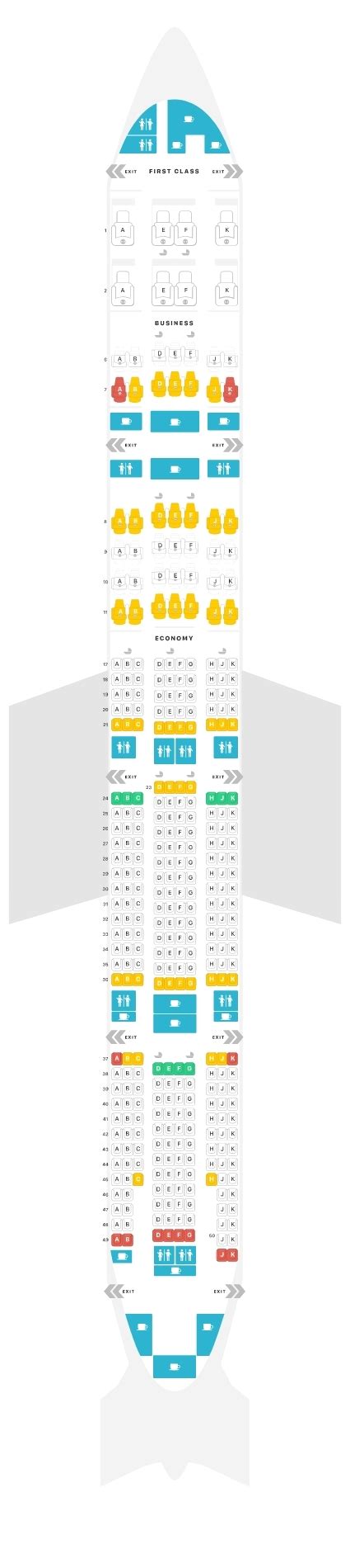 Boeing 777-300er Emirates Seat Map | Airportix