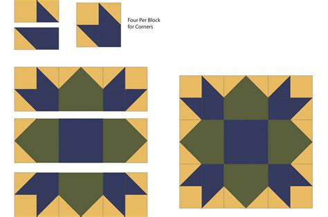 Weathervane Quilt Block Pattern A Star Quilt Design