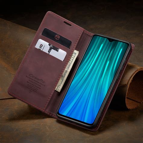 Husa pentru Xiaomi Redmi Note 8 Pro, CaseMe, slim piele, tip portofel