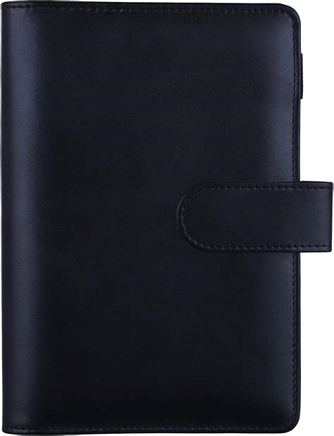 A5PU Leather Notebook 6 Round Ring Binder Cover For A5 Filler Paper