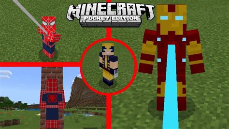 Lan Ou Novo Addon De Her Is Vingadores Para Minecraft Pe Youtube