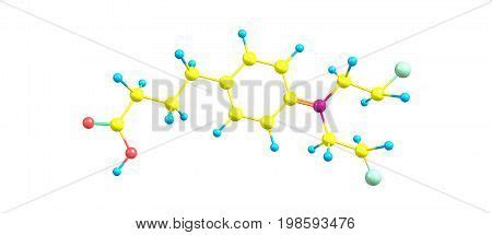 Chlorambucil Molecular Image & Photo (Free Trial) | Bigstock