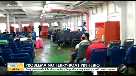 Ferry Boat Apresenta Defeito No Mar E Retorna Para Terminal Em Salvador