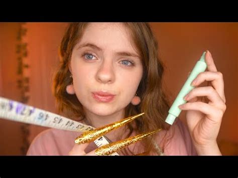 ASMR Measuring You BEFORE Sleep Roleplay Drawing On Your Face Visuals