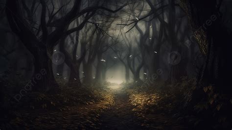 Creepy Forest Night