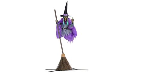 12 ft Animated Hovering Witch Halloween Animatronic is in stock at Home ...