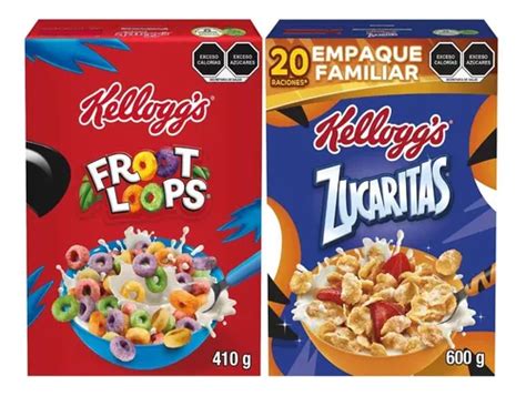 Cereal Kelloggs Pack C Cajas Froot Loops Y Zucaritas Env O Gratis