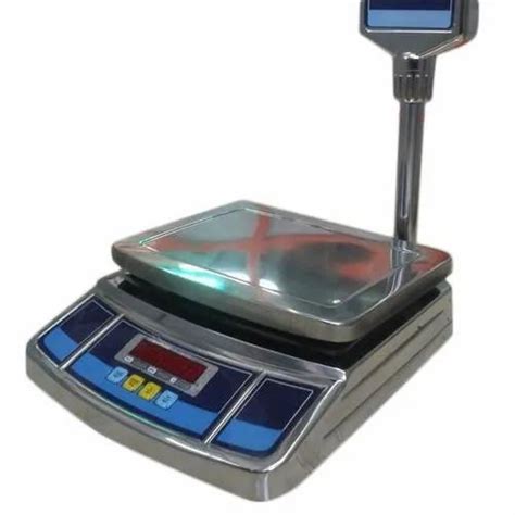 Stainless Steel Table Top Digital Weighing Scale Size 400x400 Mm At