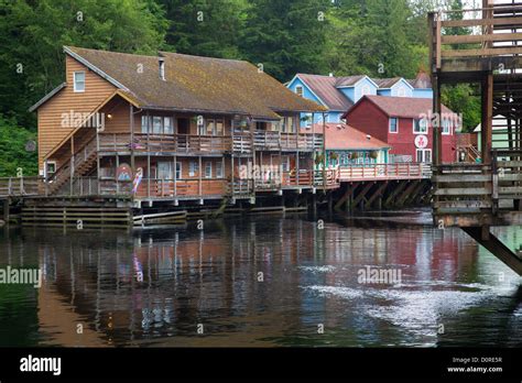 Creek Street, Ketchikan, Alaska Stock Photo - Alamy