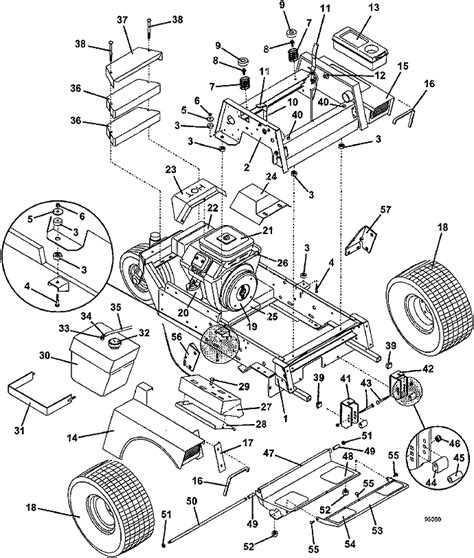 Model 718 1997 Tractor Assembly Grasshopper Lawn Mower Partsthe Mower Shop Inc