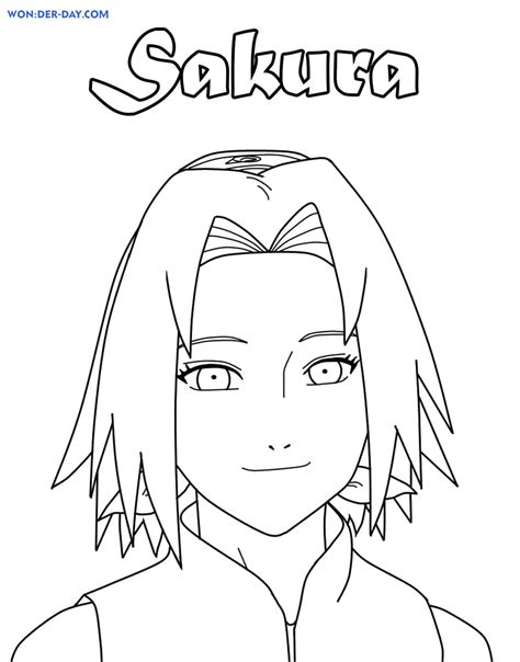 Coloriage Sakura Haruno Wonder Day