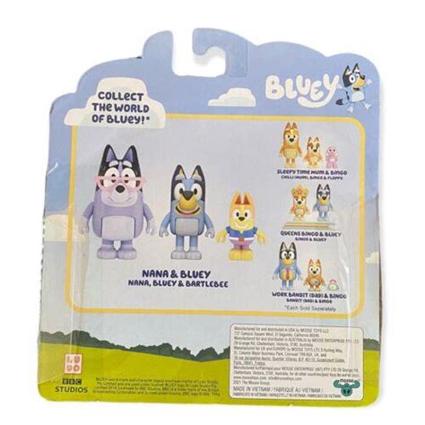 Disney Junior Bluey 2 Pack Nana Bluey Plus Bartlebee Bartleby Action