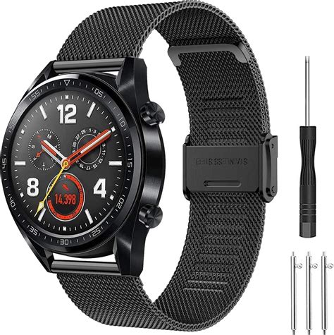 Hatolove Cinturino Per Huawei Watch Gt Mm Mm Acciaio