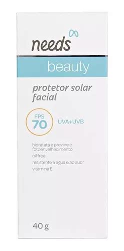 Needs Beauty Protetor Solar Facial Fps 70 40g Mercadolivre