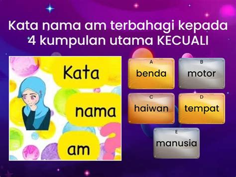 Kuiz Kata Nama Khas Dan Kata Nama Am Cuestionario