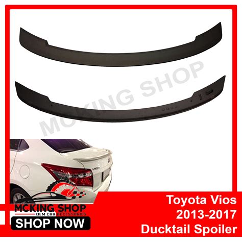 Toyota Vios Gen Ducktail Spoiler Version Matte Black