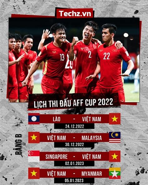 Lịch thi đấu AFF Cup 2022 Đội tuyển Việt Nam rộng cửa vô địch Thái Lan