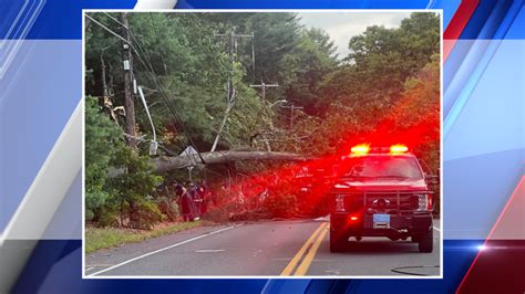 Rocky Hill Road In Northampton Closed Due To Downed Trees And Wires Wwlp