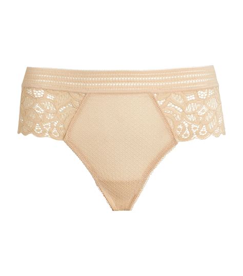 Womens Wacoal Nude Lace Raffine Tanga Harrods UK