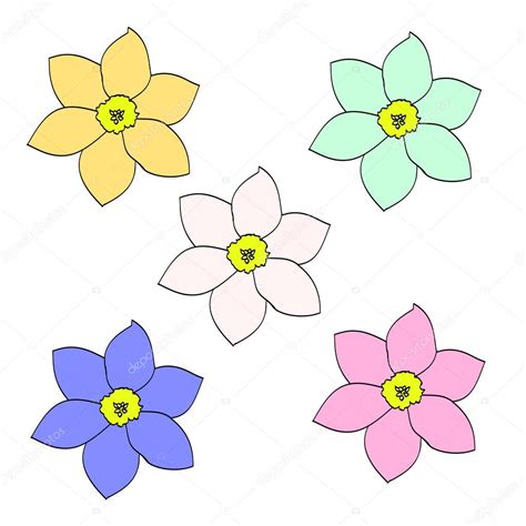 Dibujo De Flores Sencillas