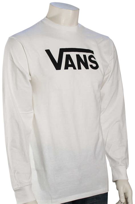 Vans Classic Ls T Shirt White Black