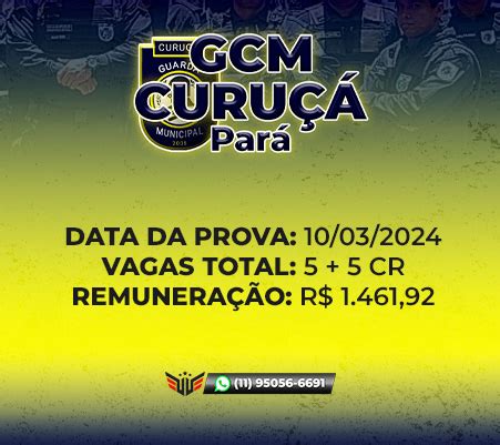 COMO FUNCIONA O CONCURSO PARA GCM DE CURUÇÁ PA Loja Virtual