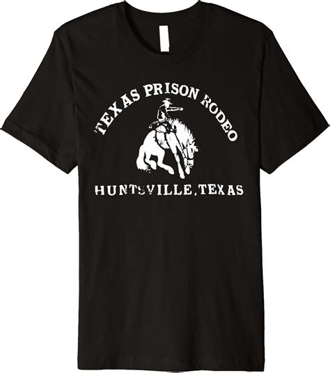 Amazon.com: Vintage Texas Prison Rodeo Logo Tee Premium T-Shirt: Clothing