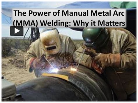 Ppt Welding Using Metal Arc Generators Mma Or Electrode Welding Powerpoint Presentation