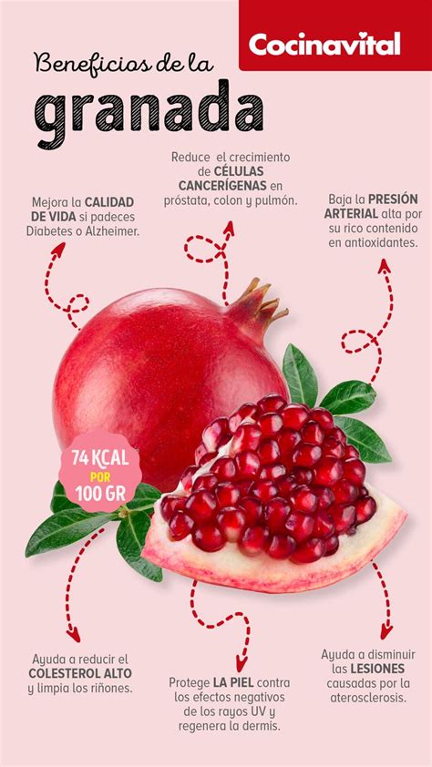 7 beneficios de la granada roja que obtendrás al consumirla Cocina