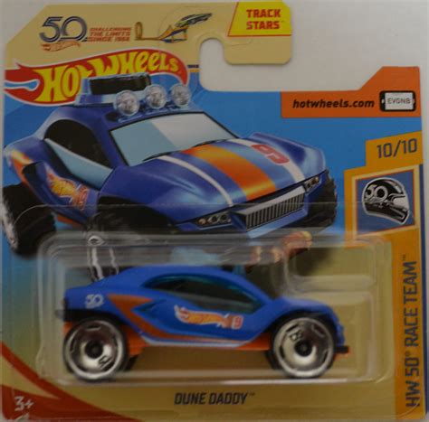 Blue Dune Daddy Hot Wheels Hw Race Team International Short Card Series Scale