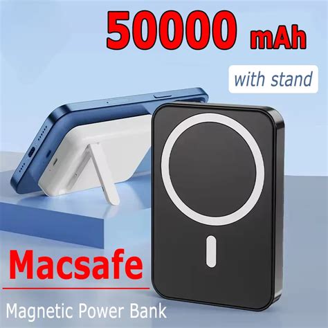 Banco De Pot Ncia Magn Tica Sem Fio 50000mAh Power Bank Carga R Pida