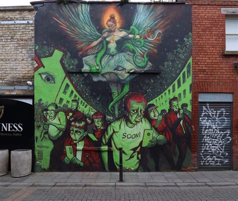 Phone Zombies Street Art Dublin : Camden Row