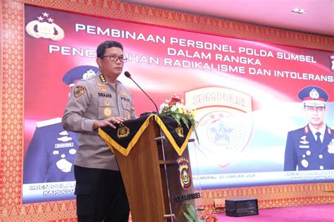 Biro Sdm Polda Sumsel Gelar Sosialisasi Cegah Bahaya Radikalisme Dan