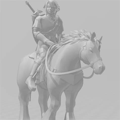 Download Stl File Bossposes Zelda Link And Epona • 3d Printable Model ・ Cults