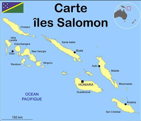 Iles Salomon Voyage Carte Plan