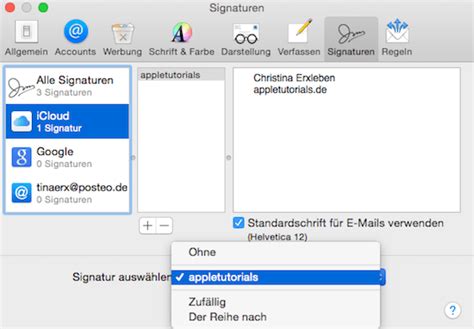 Wie Man Unter Mac Os X Eine E Mail Signatur In Der Mail App Einrichtet