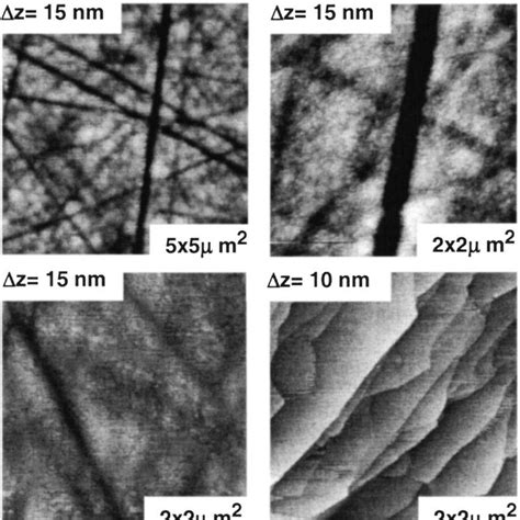 Afm Images Of The As Received H Sic Wafer Having High Density Of