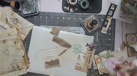 Grungy Junk Journal Process Video Part 34 Youtube