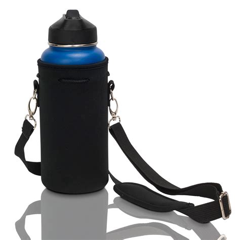 neoprene water bottle carrier holder insulator  adjustable shoulder