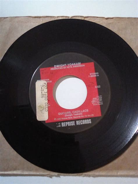 Dwight Yoakam Guitars Cadillacs Promo Vinyl Single Reprise Records 1986 Used Ebay