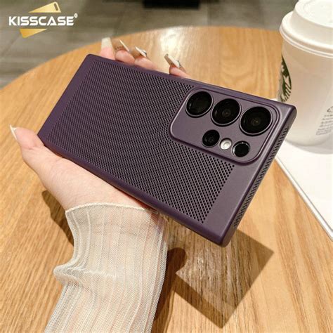 Kisscase Summer Breathable Mesh Heat Dissipation Phone Case For Samsung