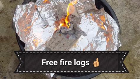 How To Make A Paper Briquette Free Fire Logs Youtube