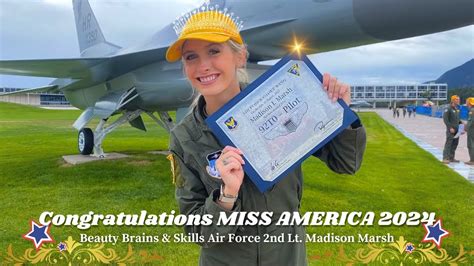 2024 Miss America Active Service Air Force 2nd Lt Madison Marsh